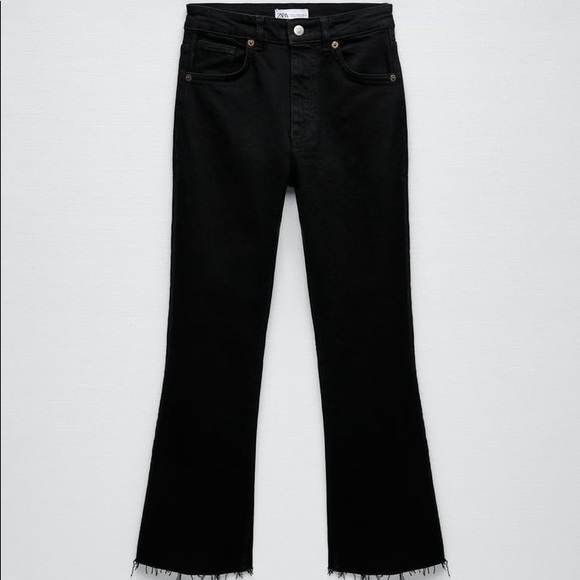 NWT ZARA High Rise Straight Leg Jeans - Picture 9 of 10